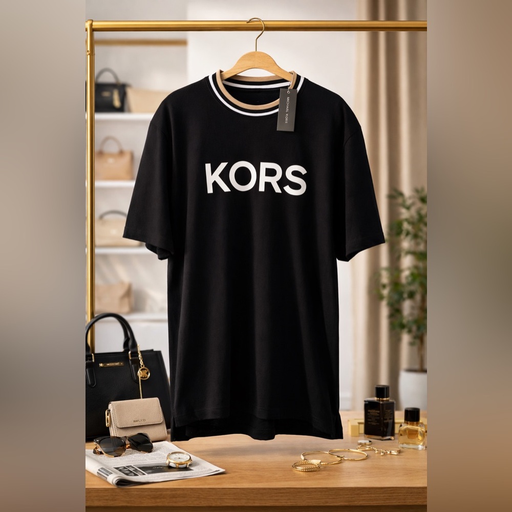 NEW WITH TAG | Black Michael Kors T-Shirt (Size XL)